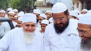 Maulana Yunus Palanpuri welcome At  Jamia Faizanul Quran Saraspur_Ahmedabad_Gujarat_India