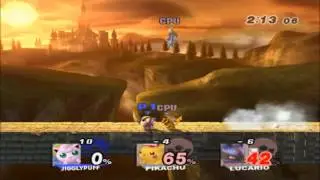 SSBB: Jigglypuff Combo-Match [TAS]