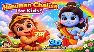 Hanuman Chalisa Cute 3D| Hindi Kids Bhajan