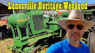 Lanesville Heritage Weekend 2024 - Indiana Tractor Show - Farm Demonstration - Antique Gas Engines