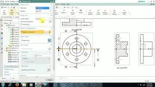 UNIGRAPHICS - DRAFTING - SECTION VIEW AND SECTION CUT