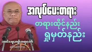 သဇင်ရေကျော်ဆရာတော် စုစည်းမှု (၉) -  တရားထိုင်နည်း၊ တရားရှုမှတ်နည်း အလုပ်ပေးတရားတော်