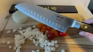 Mac Knife MSK 65 Professional Hollow Edge Santoku Knife Review