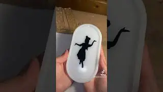 Dancing girl silhouette
