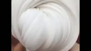White Slime Bubble Popping!!!!!!! Super Relaxing Slime ASMR!!!!