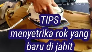 Tips menyetrika rok/ pakayan yg BARU DI JAHIT
