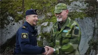 Polisområde City och 24 Hemvärnsbataljonen samövar. Tillsammans och framåt!