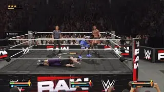 WWE 2K25:main events : CM punk vs Jordan banks vs cmt