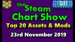 Top 20 Assets and Mods - Cities Skylines - Steam Chart - 23rd November 2019 - i078
