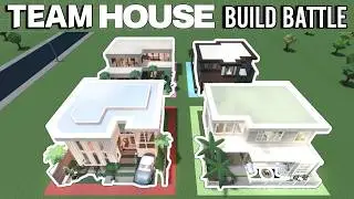 $1M TEAM HOUSE BUILD BATTLE In BLOXBURG
