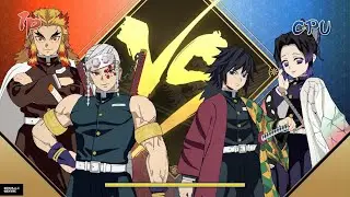 Demon Slayer - Tengen & Rengoku Vs Giyu & Shinobu (Very Hard) [Demon Slayer Hinokami chronicles]