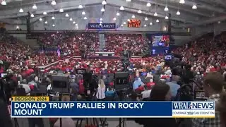 Donald Trump Preparations for Rally in Rocky Mount
