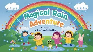 Magical Rain Adventure Song | Fun and Educational Kids Video | HappyKids Hub