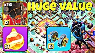 100% Destruction! TH18 Warden Fireball & Rocket Loons Guide