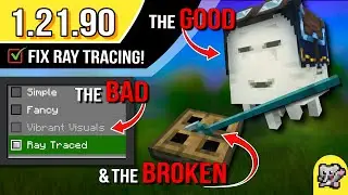 Turn On Ray Tracing in 1.21.90 RTX | Trident Killers Are Broken | Minecraft BEDROCK MCPE XBOX PS