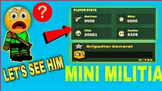 MINI MILITIA SHOCKING PROFILE 😱 || MINI MILITIA SHOCKING LEVEL PLAYER ||