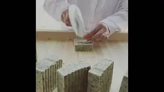 Stamping the Hand Made Soap
