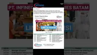 Loker Batam hari ini PT Infineon Technologies Batam