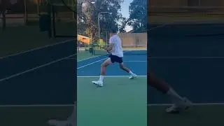 Playing a 6&rsquo;9&rdquo; NTRP 5.0🤯 full match on my channel! #tennis