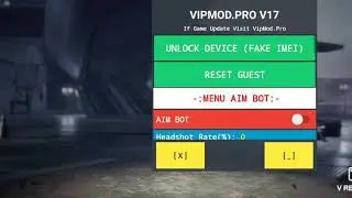 New update mod menu free fire 1.47.6 VipMod.pro V17 TELEPOR