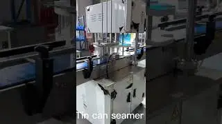 Automatic Tin Can Seamer Machine , Bottom Lid Can Sealing Machine , Fully Auto Can Seaming machine