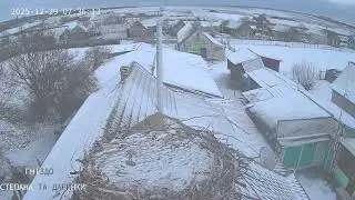 Зима прийшла на Одещину ❄️ Вид з лелечого гнізда | День і ніч