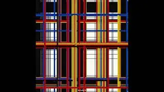 This abstract art is actually math 🟥🟦🤨 #satisfying #mondrian #simulation #art