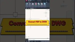 Convert PDF to DWG ✅ | AutoCAD Tips & Tricks |  AP ARCH INNOVATION | #autocad