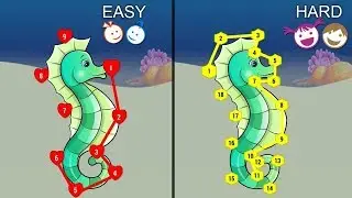 Join the Dot game for Children || Free puzzle play with animals preschool toddlers learn alphabets