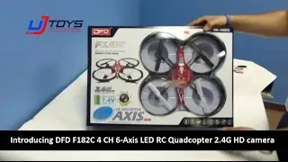 UJToys Introducing DFD F182C 4 Channel 6-Axis LED RC Quadcopter 2.4G HD camera
