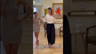 Dance bachata simple box step