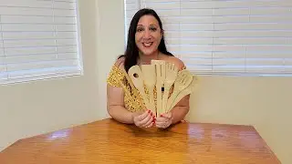 Bamboo Wooden Spoons For Cooking - Great Cooking Utensils!