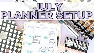 Setting Up My Planners For July | Classic Planner Setup | Catchall & Social Media Planner