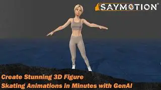 Create Stunning 3D Figure Skating Animations in Minutes with GenAI | Meshy+SayMotion Tutorial