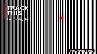 Eye tracking drill for visual coordination, focus and reaction training.