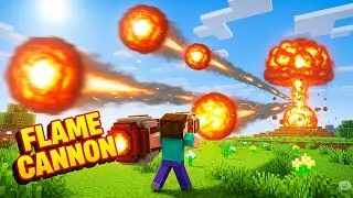 🔥Build an invincible fire cannon in Minecraft! 🔥 (Easy & OP)