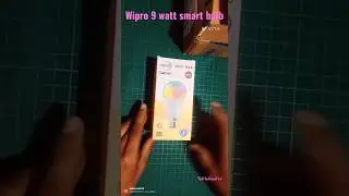 Wipro 9 watt smart bulb unboxing and review