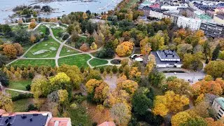 Helsinki Kaivopuisto, Autumn Colours, October 2025, DJI Mini 5 Pro