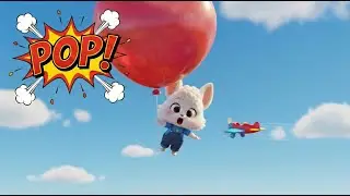 DduDdu's Giant Balloon Adventure | Flying & Popping! | Funny 3D Cartoon | 뚜뚜의 풍선 여행