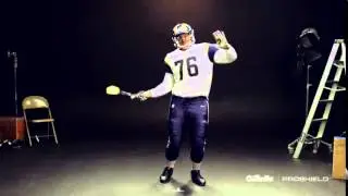 Rodger Saffold The Flyswatter  Gillette Fusion ProShield #ShieldMove