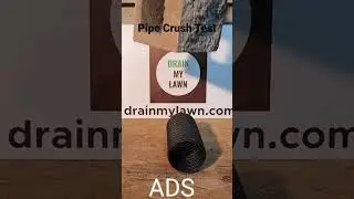 Slow Motion Pipe Crush Test #drainage #drainpipe #frenchdrains #slowmotion