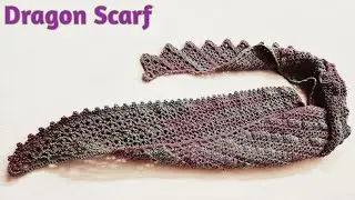Crochet Dragon Tail Scarf Design In Hindi/Crochet Pattern #createwithkrishna #crochet #youtube #knit