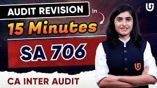SA 706 Revision | CA Inter Audit | CA Inter Audit Jan 2025 | CA Deepika Rathi #cainter