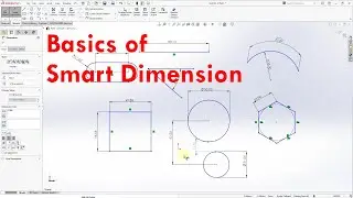 Solidworks Tutorial 2022 | Solidworks Basics of Smart Dimension Tool| Solidworks Tutorial Basic | #3