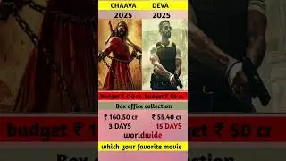 Chhaava vs deva box office collection | chaava 3 days collection 🔥#chaava #aa