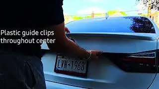 Installing carbon fiber mirror caps and spoiler on my Lexus