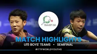 Tsubasa Okamoto vs Huang Xunan | U15 Boys' Teams Semifinal | ITTF World Youth Championships 2022