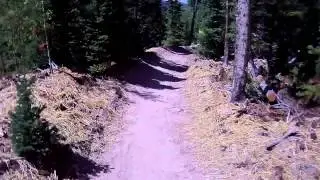 MOUNTAIN BIKING SNOWMASS TOP OF GRAVITY LOGIC FREE RIDE TRAIL SEPT 1 2011