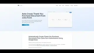 Auto Capture Zoho Form Data into a Thank You Template