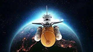 Title: Space Shuttle Orbiter with Earth in Background